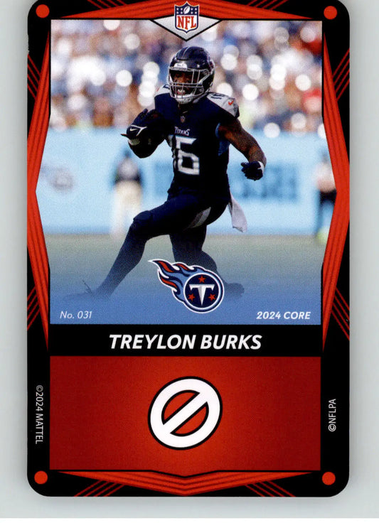 Treylon Burks - 2024 UNO Elite Core Edition - Red - #031 - Football - Football Card Single