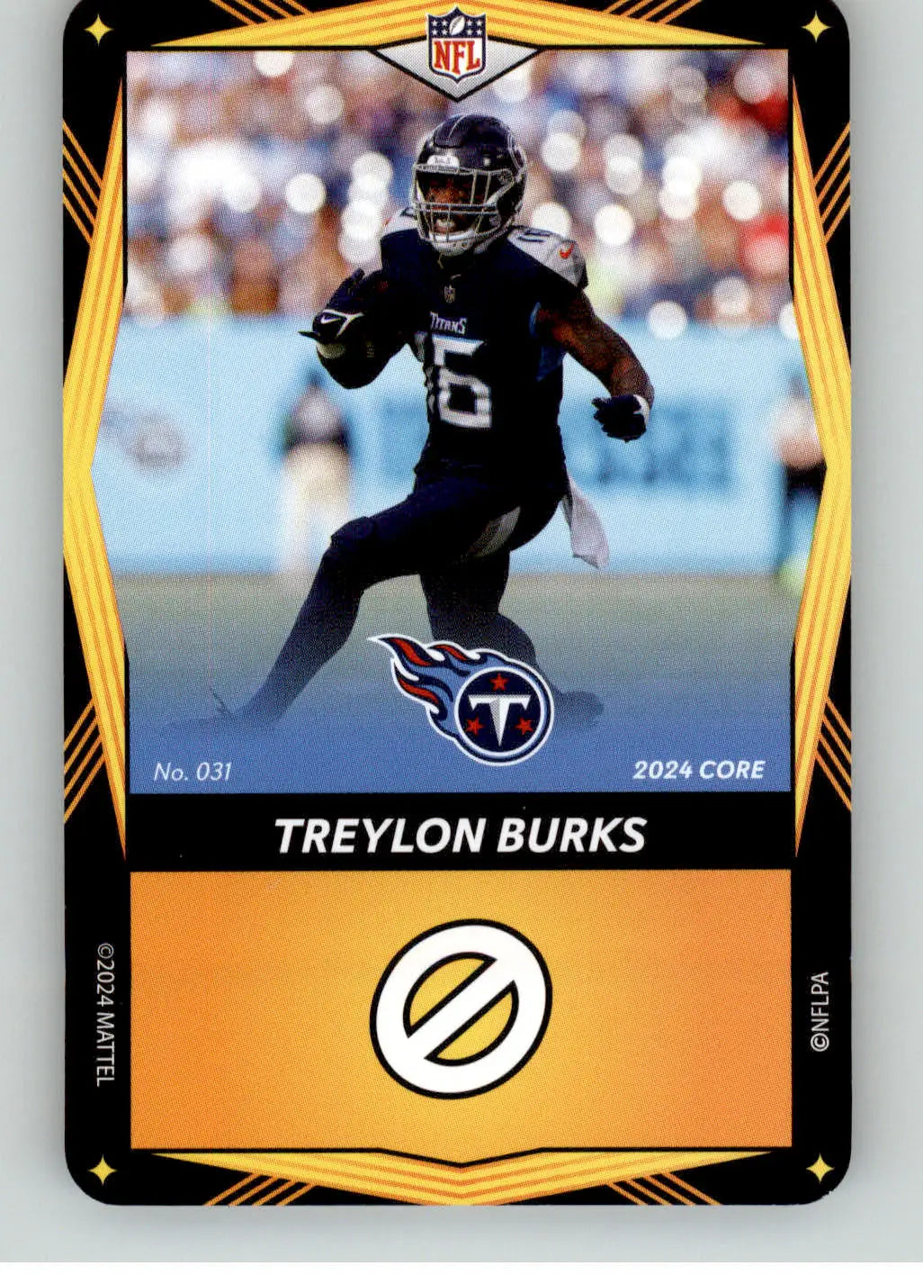 Treylon Burks - 2024 UNO Elite Core Edition - Yellow - #031 - Football - Football Card Single