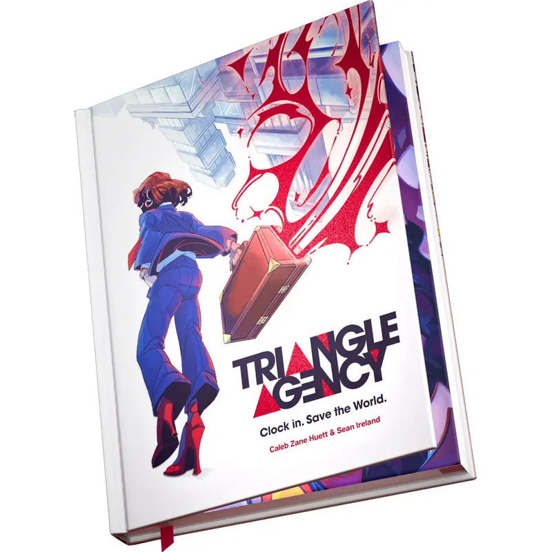 Hardcover Triangle Agency RPG Core Rulebook for Triangle Agency tabletop game
