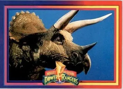 Triceratops Dinosaur - 1994 Collect-A-Card Mighty Morphin Power Rangers - #11 - Non-Sports Card Single