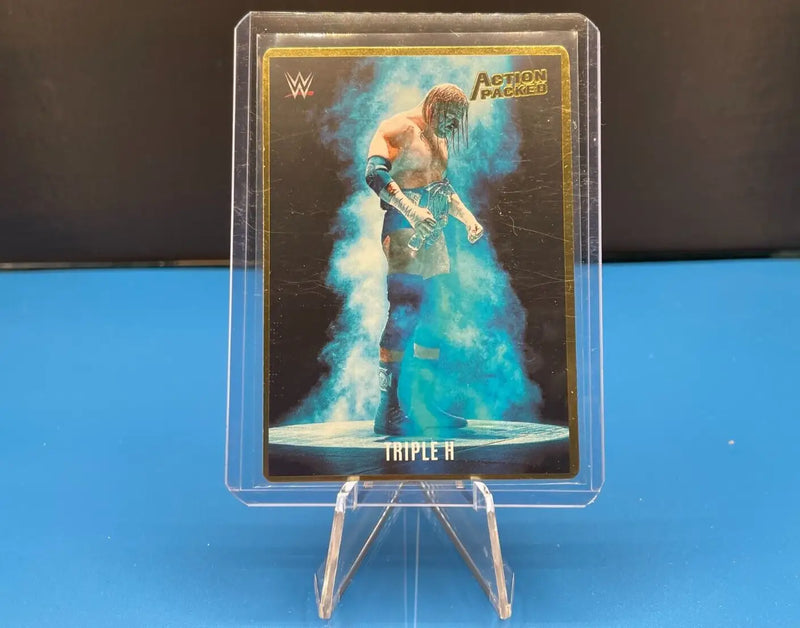 Triple H WWE Chronicles Action Packed Insert #AP-3 showcasing wrestling card