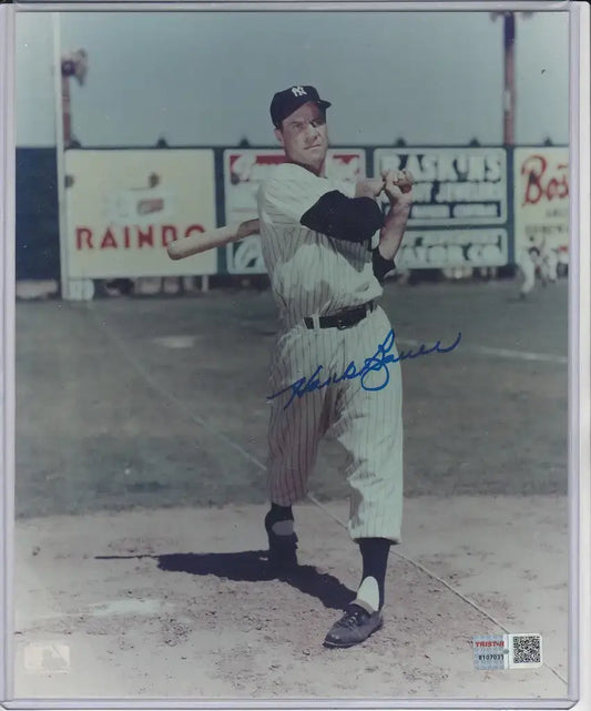 Tristar Hank Bauer Autograph 8 x 10 Photo New York Yankees COA - Sports Memorabilia