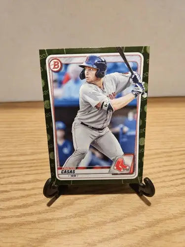 Triston Casas 2020 Bowman BP-18. Green Camo. (931R) - Baseball Card Single