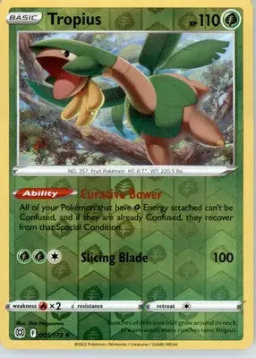 Tropius - SWSH09: Brilliant Stars - Reverse Holo LP - #005/172 - Pokémon Card Single