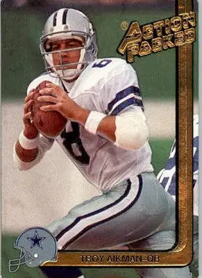 Troy Aikman - 1991 Action Packed - #51 - Football - Football Card Single