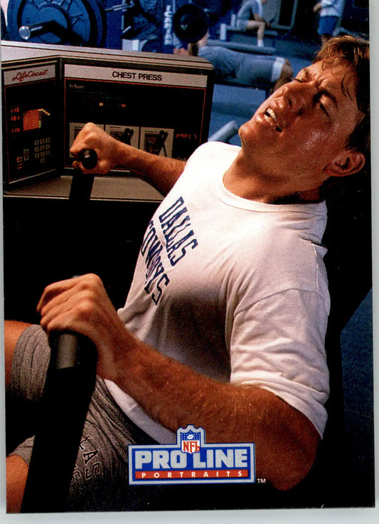 Troy Aikman - 1991 Pro Line Portraits - #194 - Football - Football Card Single