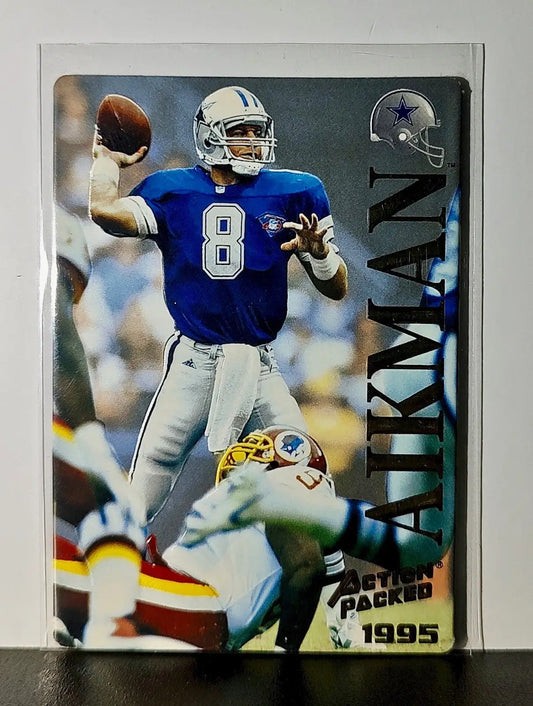 Troy Aikman 1995 Pinnacle NFL #20 Card Dallas Cowboys - Football Card Single