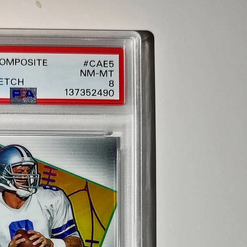 Troy Aikman 2023 Topps Chrome ALL-ETCH #CAE-5 PSA 8 NM-MT