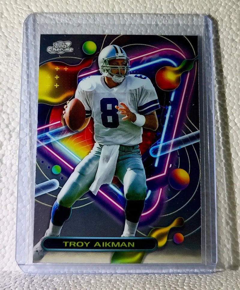 Troy Aikman 2023 Topps Chrome Cosmic NFL #264 Football Card Dallas Cowboys - Football Card Single