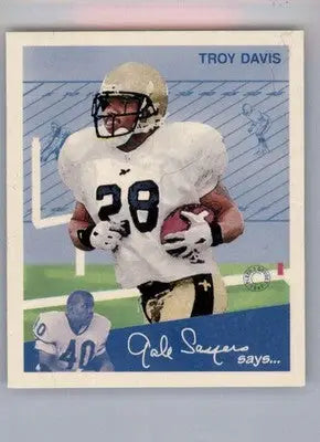 Troy Davis - 1997 Fleer Goudey II - #94 - RC Football - Football Card Single