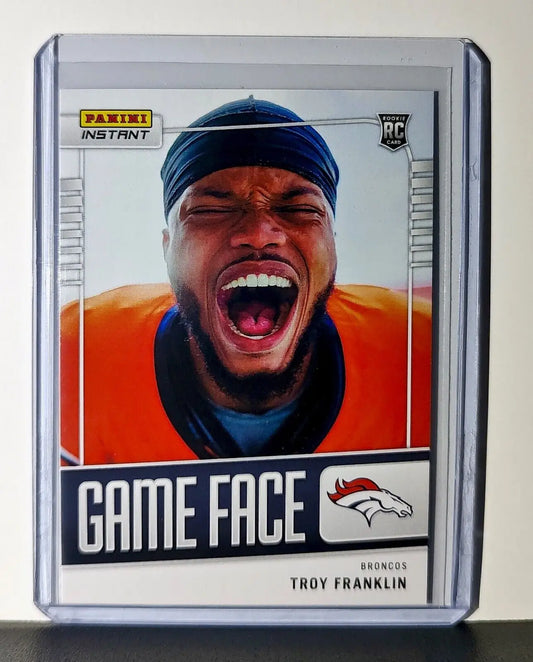 Troy Franklin 2024 Panini Game Face NFL #29 Rookie Football Card Broncos 1/331 - Football Card Single