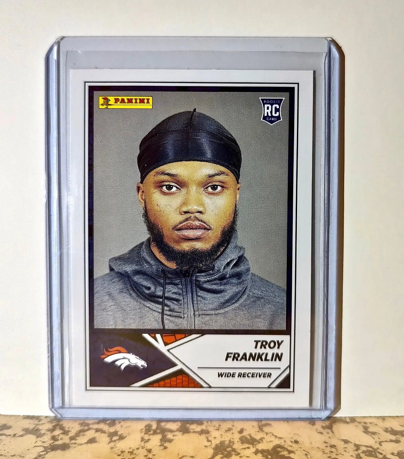 Troy Franklin 2024 Panini NFL #100 Rookie Sticker Card Denver Broncos