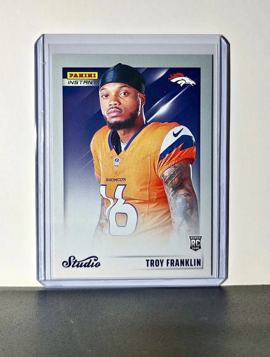 Troy Franklin 2024 Panini NFL Studio Rookies #30 Card Denver Broncos 1/1672 - Football Card Single