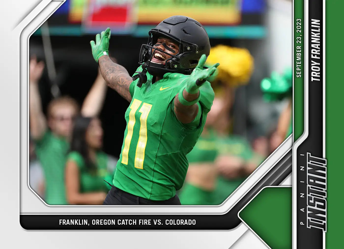 Troy Franklin Panini Instant #31 Oregon Ducks 9/23/23 Week CFB Pop 76 NM-MT