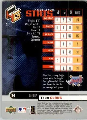 Troy Glaus - 1999 Upper Deck HoloGrFX - #2 - Baseball - Baseball Card Single