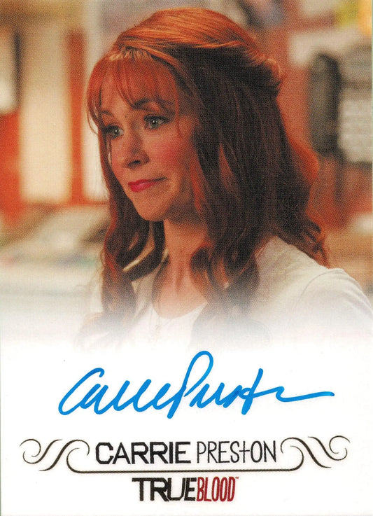 Autographed trading card of Carrie Preston as Arlene Fowler from True Blood Archives
