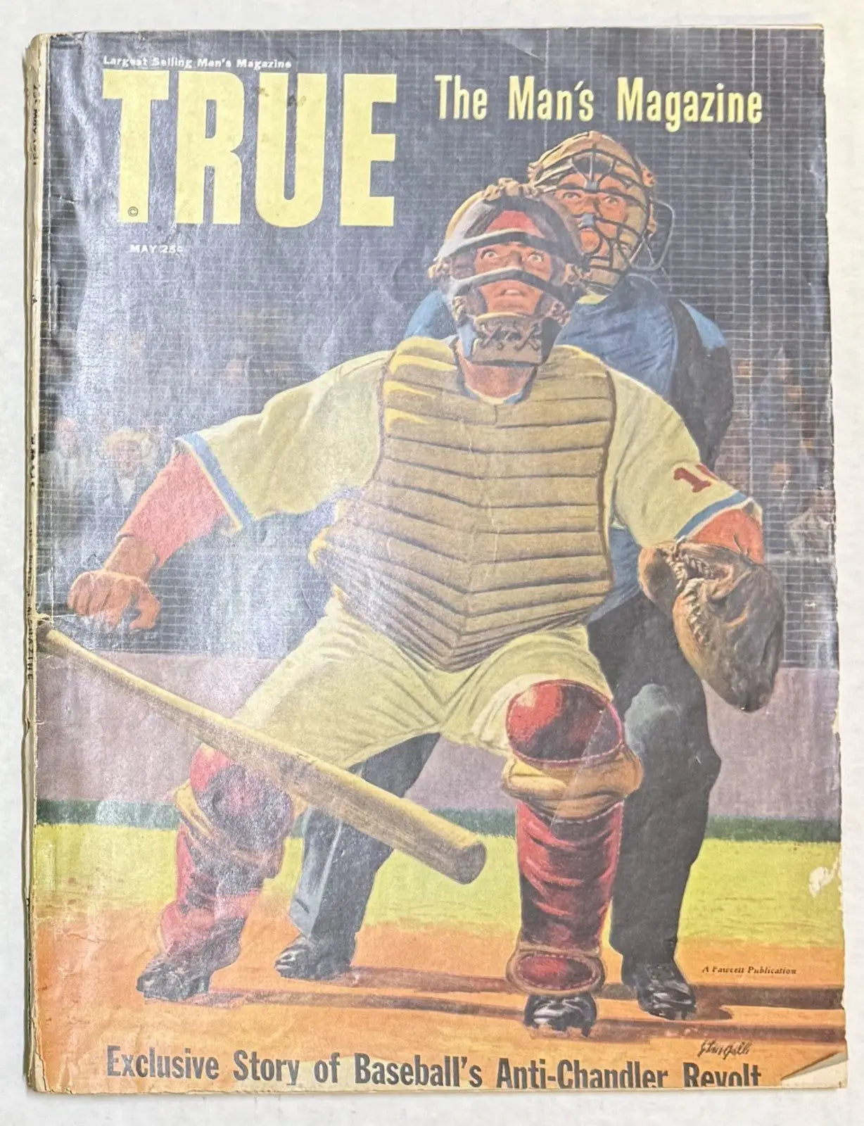 True The Man’s Magazine Baseball’s Anti-Chandler Revolt May 1951 J1000 KL1886 - Other