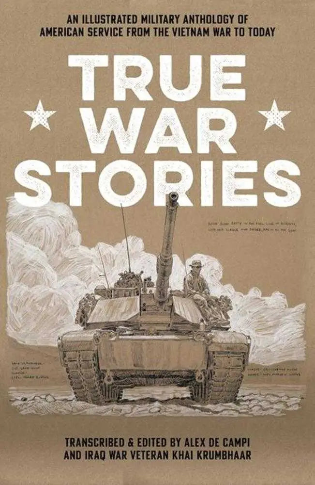 Book cover featuring a tank from True War Stories TP Mature showcasing intense war stories
