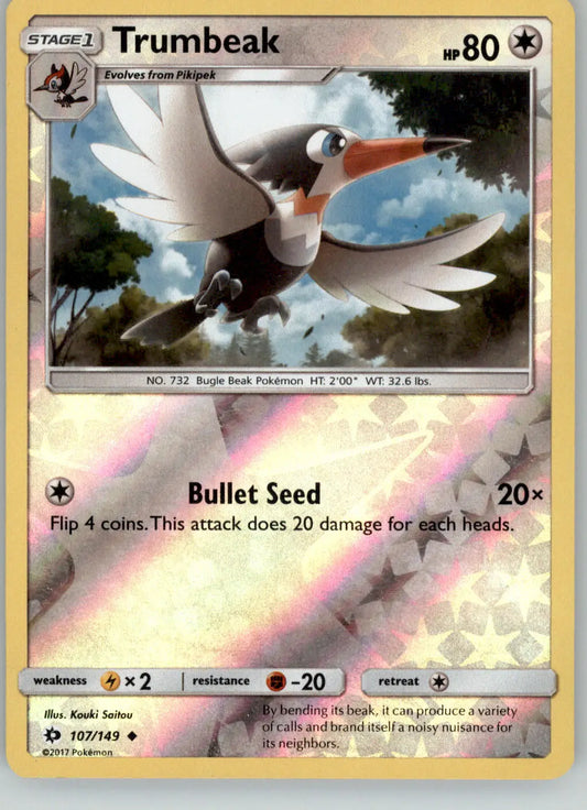 Trumbeak - SM Base Set - 107/149 - Reverse Holo LP Pokemon