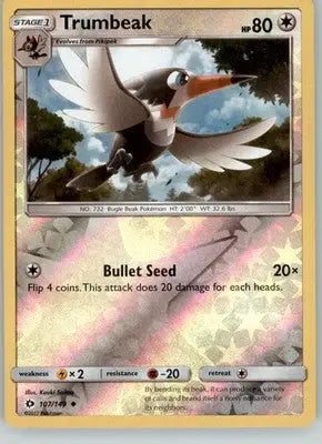 Trumbeak - SM Base Set - 107/149 - Reverse Holo LP Pokemon - Pokémon Card Single