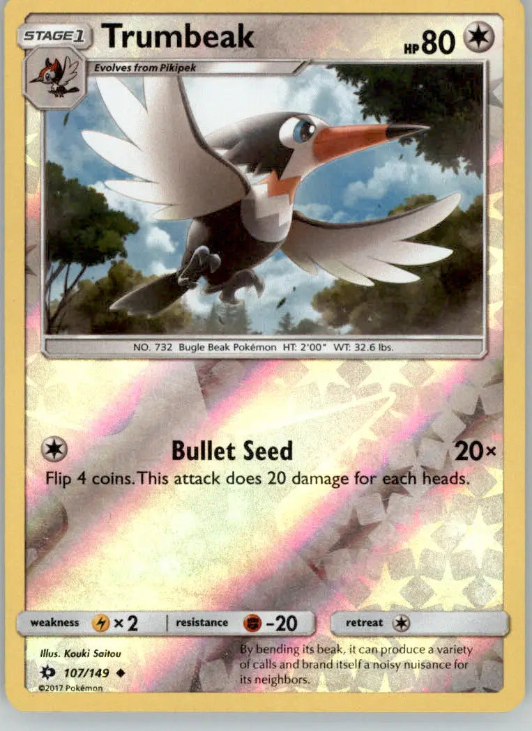 Trumbeak - SM Base Set - 107/149 - Reverse Holo LP Pokemon - Pokémon Card Single