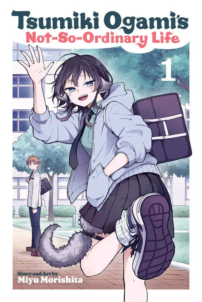 Manga cover featuring a girl with a wolf tail from Tsumiki Ogamis Not So Ordinary Life Volume 01
