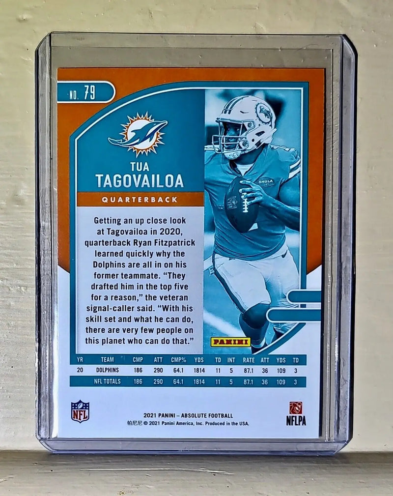 Tua Tagovailoa 2021 Panini NFL Absolute Football #79 Card Dolphins