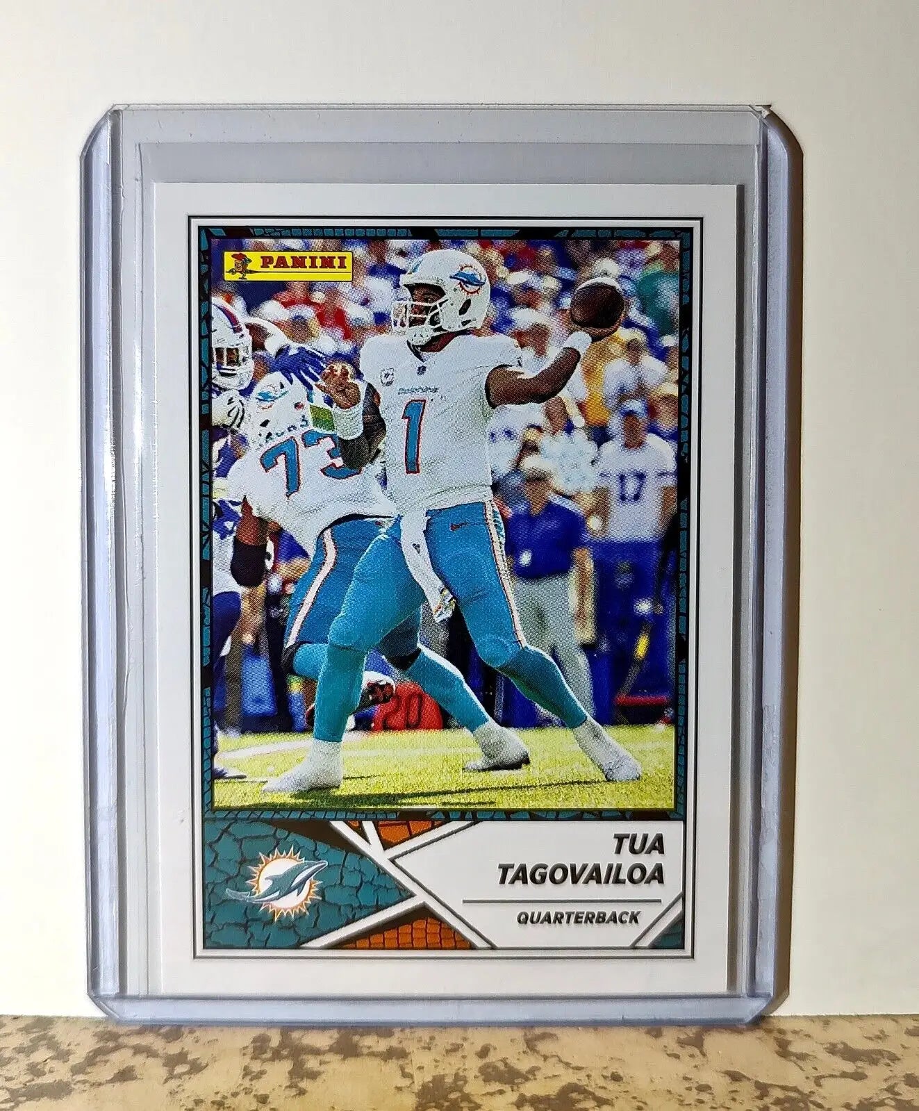 Tua Tagovailoa 2024 Panini NFL #56 Sticker Card Miami Dolphins - Football Card Single
