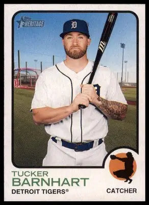 Tucker Barnhart 2022 Topps Heritage #111 Detroit Tigers - Baseball Card Single