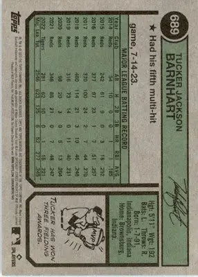 Tucker Barnhart - 2023 Topps Heritage - #689 - Baseball - Baseball Card Single
