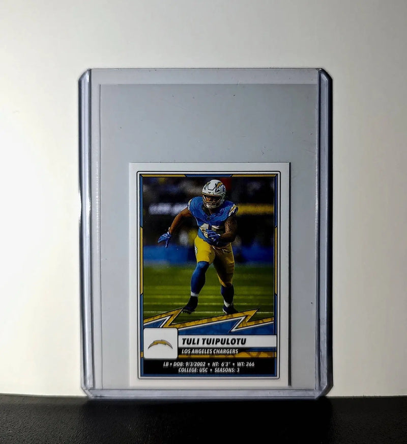 Tuli Tuipulotu 2025 Panini NFL #288 Sticker Los Angeles Chargers