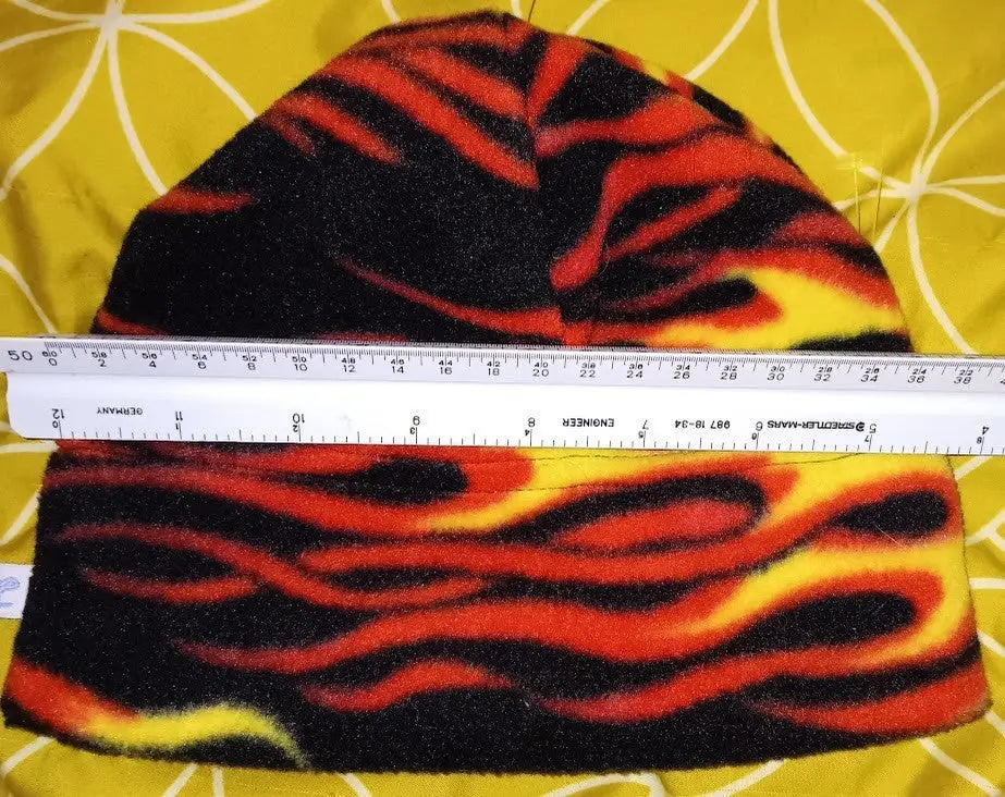 Turtle Fur Color Hot Rod Flame Fleece Beanie Kids Ages 1-3 Years Old Pre-Owned - Apparel