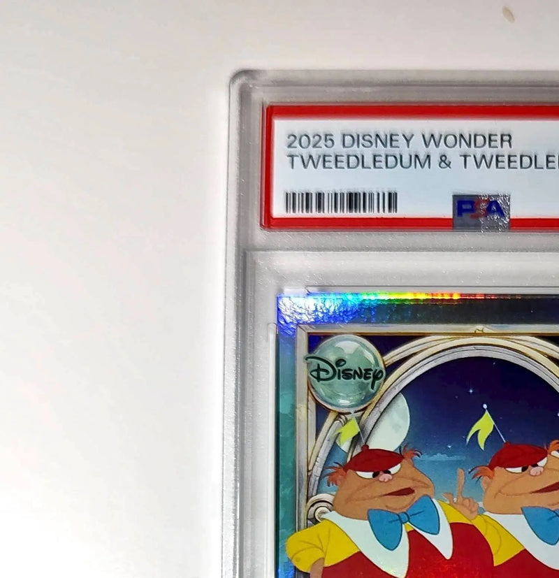 Tweedledum and Tweedledee 2025 Topps Disney #116 Diamond Card PSA 7 - Non-Sports Card Single