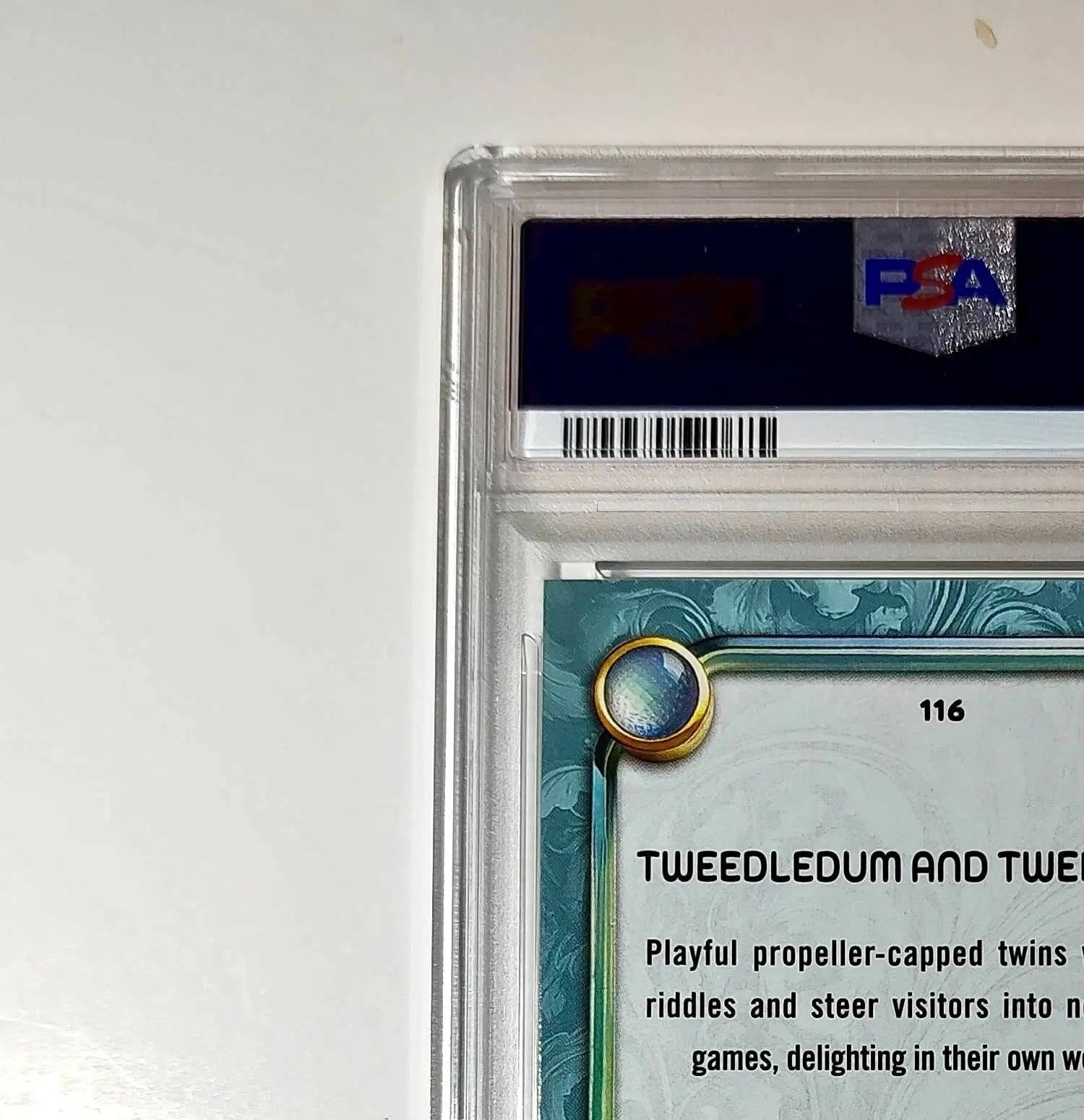Tweedledum and Tweedledee 2025 Topps Disney #116 Diamond Card PSA 7 - Non-Sports Card Single