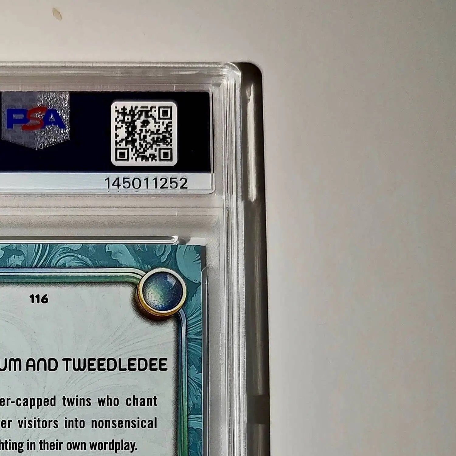 Tweedledum and Tweedledee 2025 Topps Disney #116 Diamond Card PSA 7 - Non-Sports Card Single