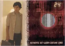 Costume card from Twenty Four Season 4 Expansion Set featuring casual attire and swatch