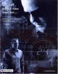 Monochromatic portrait of a man with glasses for Twenty Four Season 4 trading card sell sheet