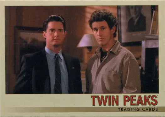 Trading card of two men from Twin Peaks, part of the Binder Exclusive Promo collection