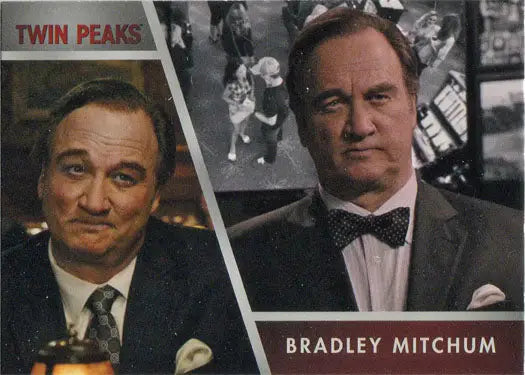 Trading card featuring Jim Belushi as Bradley Mitchum from Twin Peaks series