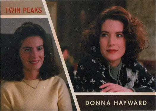 Trading card of Lara Flynn Boyle as Donna Hayward from Twin Peaks series