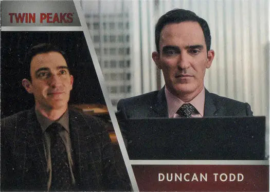 Trading card of Duncan Todd featuring Patrick Fischler from Twin Peaks series