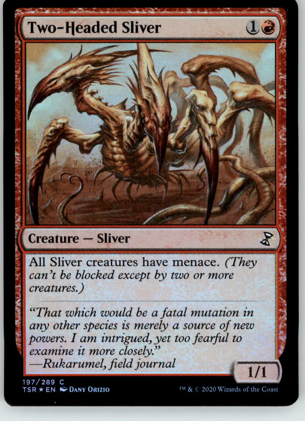 Two-Headed Sliver - Time Spiral: Remastered - 197 - Foil NM Magic: The Gathering