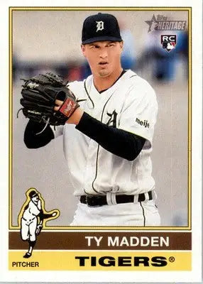 Ty Madden - 2025 Topps Heritage - #162 - RC Baseball - Baseball Card Single