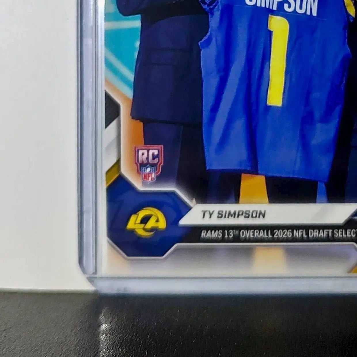 Ty Simpson Rookie 2026 Topps Now Draft Night #TSIM Card Los Angeles Rams - Football Card Single