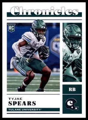 Tyjae Spears 2023 Panini Chronicles Draft Picks #24 Tulane Green Wave - Football Card Single