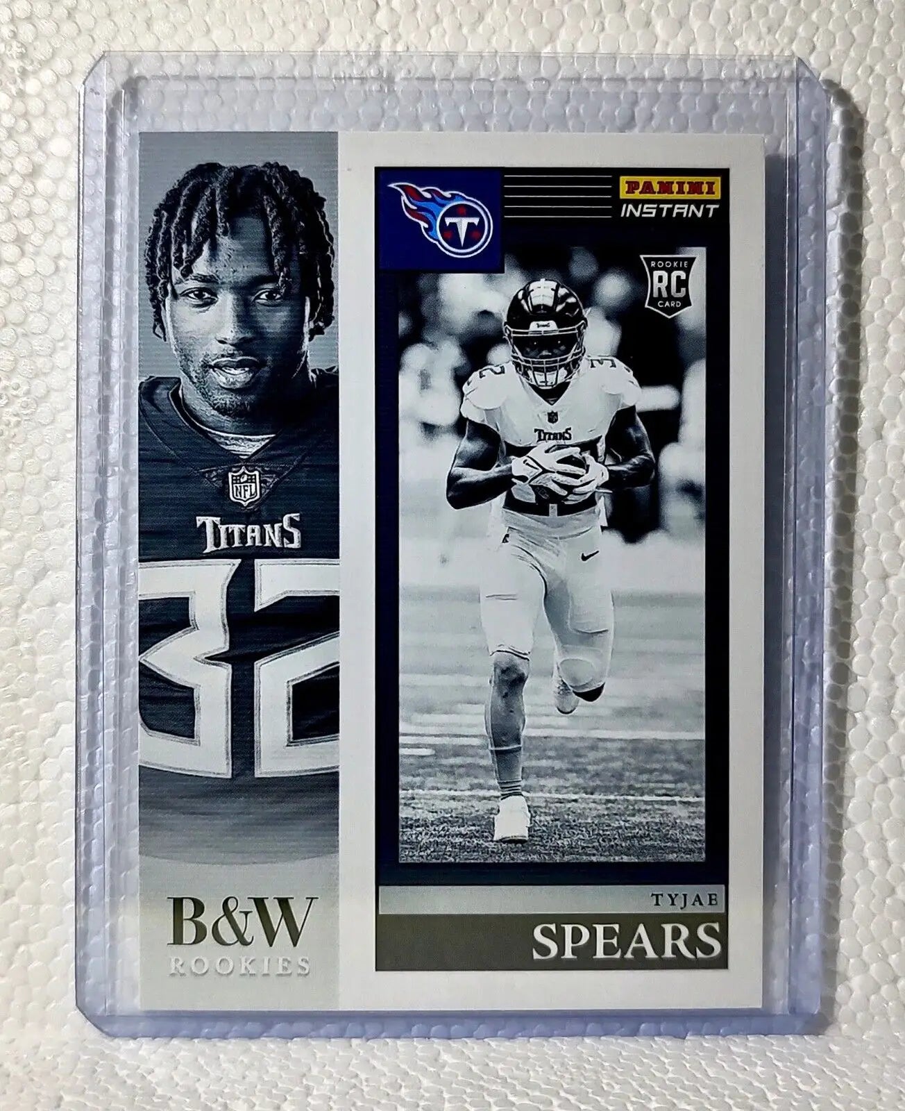 Tyjae Spears 2023 Panini NFL #14 Black & White Rookies Card Titans 1/216 - Football Card Single