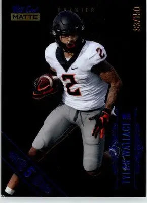 Tylan Wallace - 2021 Wild Card Matte White - #MBC-56 - SN 5 Stripe Black - Basketball Card Single