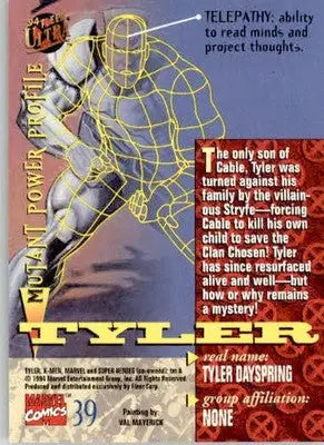 Tyler - 1994 Ultra X-Men - #39 - Non_sport - Non-Sports Card Single