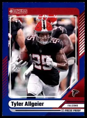 Tyler Allgeier 2024 Donruss Press Proof Blue #79 Atlanta Falcons - Football Card Single