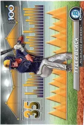 Tyler Black 2024 Bowman Bowman Scouts’ Top 100 #BTP-35 Milwaukee Brewers - Baseball Card Single